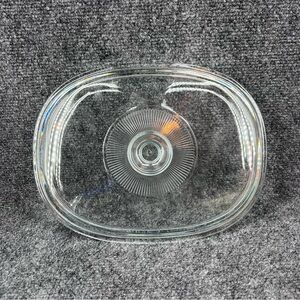 Pyrex Corning Ware Clear Oval Casserole Replacement Lid DC1.5C Glass Sunburst